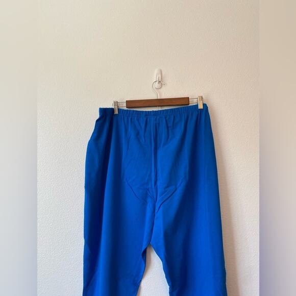 Woman Within 2XP Coastal Blue Travel Packable Cotton Blend Casual Colorful Pants - Picture 5 of 9